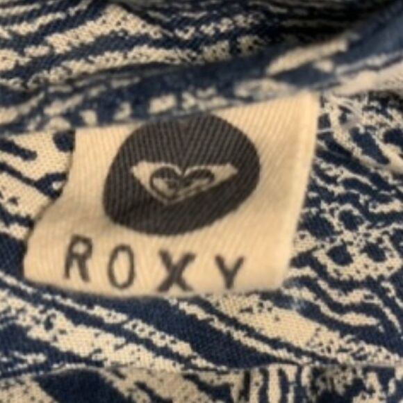 Roxy Blue and White Romper Sz S - Picture 3 of 6
